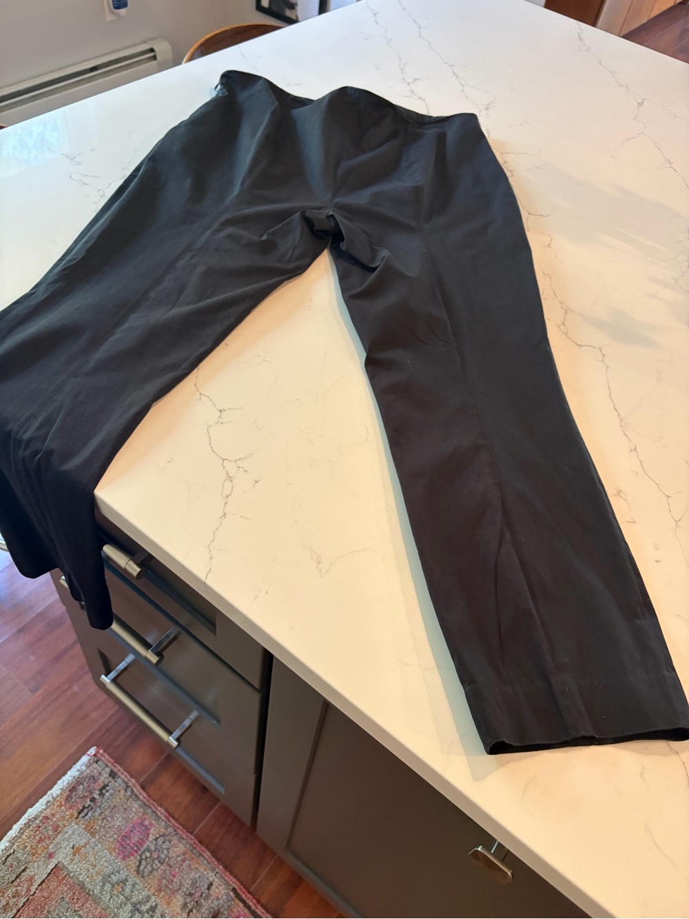 The Row Black Cropped Ankle Trousers